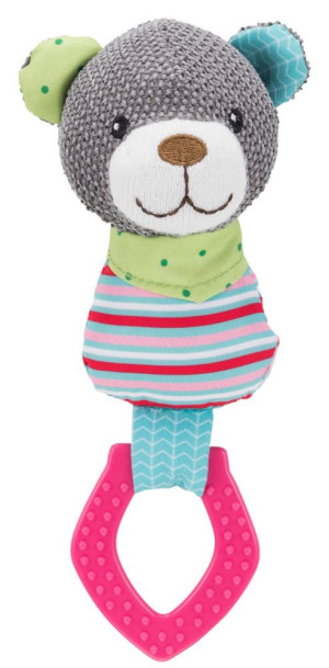 TRIXIE Junior miś z ringiem 23cm