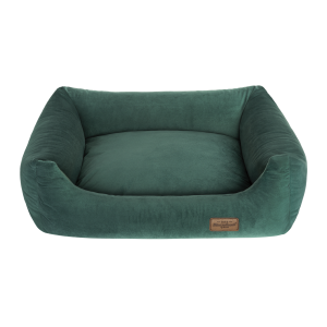 RECOBED Kanapa Welurove - zielona rozmiar M: 80 x 65 x 21 cm