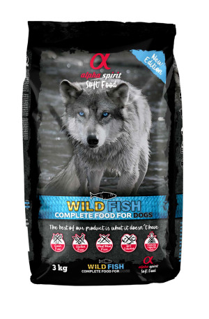 ALPHA SPIRIT Wild Fish - karma sucha miękka dla psów 3 kg