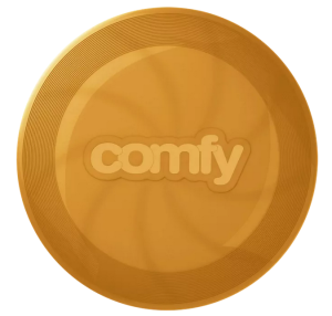 ECOMFY Zabawka Super Fly Dysk - musztardowy 18 cm