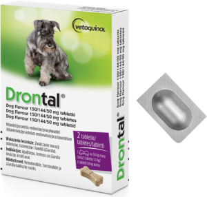 VETOQUINOL Drontal Dog Flavour 10kg/tab. - dla psów 1 tabletka