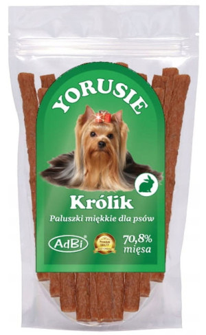 ADBI Yorusie Paluszki mięsne z królikiem 250g