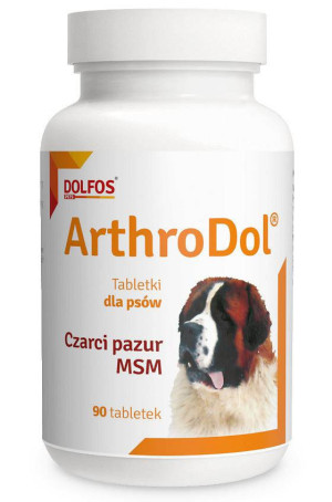 DOLFOS Arthrodol - preparat przeciwbólowy i przeciwzapalny dla psów 90tabl.