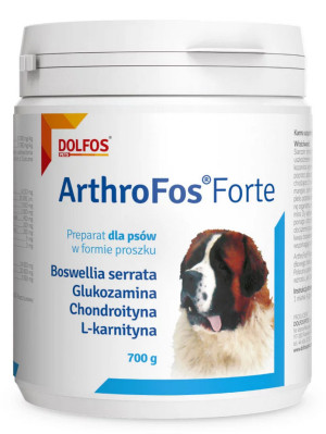 DOLFOS Arthrofos Forte - proszek dla psów z glukozaminą i chondroityną 1 kg