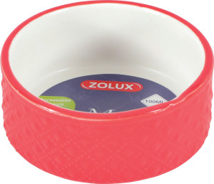ZOLUX Miska gres dla gryzonia Margot - czerwony 100 ml