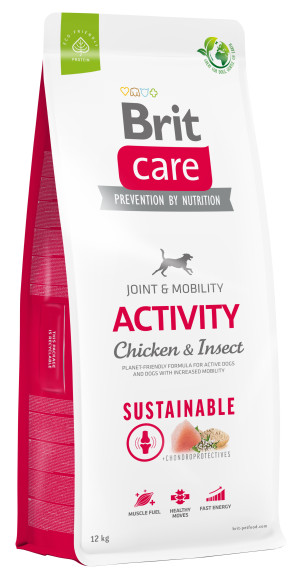 BRIT CARE Dog Sustainable Activity Chicken Insect 12kg