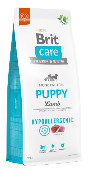 BRIT CARE Dog Hypoallergenic Puppy Lamb 3 kg