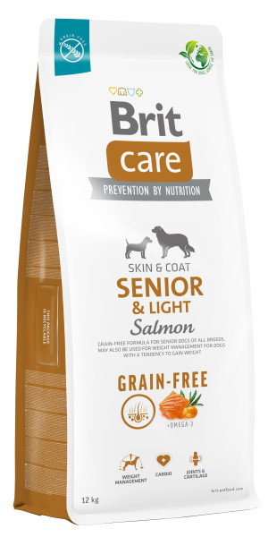 BRIT CARE Dog Grain-Free Senior and Light Salmon 3 kg