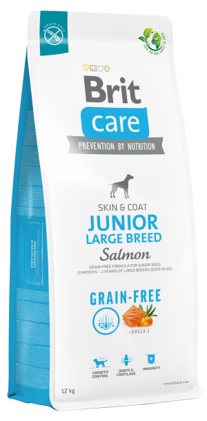 BRIT CARE Dog Grain-Free Junior Large Breed Salmon 3 kg