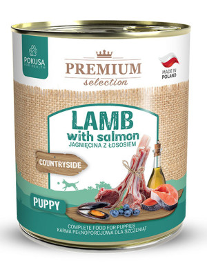 POKUSA Premium Selection Puppy Jagnięcina z łososiem 400g