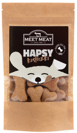 MEET MEAT Hapsy kosteczki - ciastka dla psa 100g
