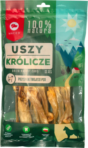 MACED 100% Natura Ucho Królicze 10 szt