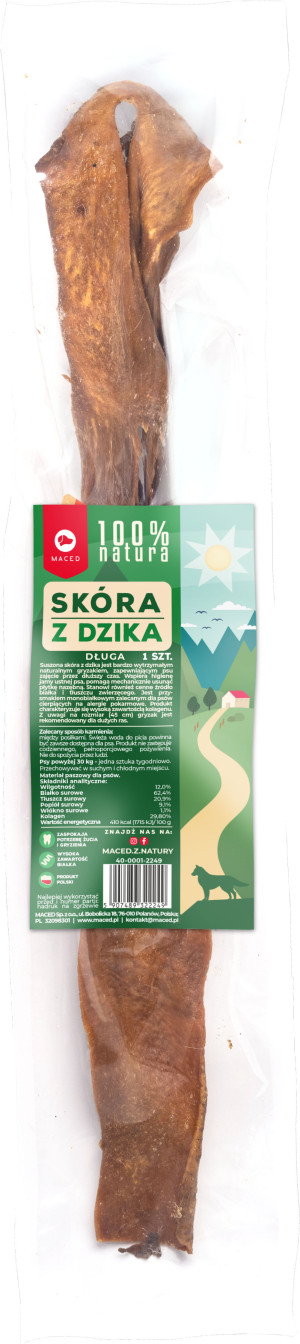 MACED 100% Natura Skóra Z Dzika Długa L / XL 1 szt. (40 g netto)