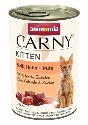 ANIMONDA KOT Carny Kitten - Cielęcina, kurczak, indyk 400g