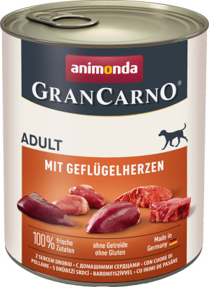 ANIMONDA GranCarno Adult - Drobiowe serca 400g