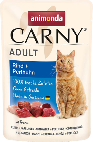 ANIMONDA Carny Adult - Wołowina z perliczką 85g (saszetka)