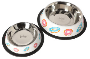 DINGO Miska metalowa na gumie w donuty 475ml