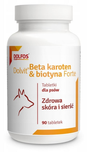 DOLFOS Beta karoten & biotyna forte - suplement diety dla psów 300g