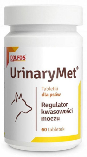 DOLFOS Urinarymet - regulator kwasowości moczu dla psów 60 tabl.