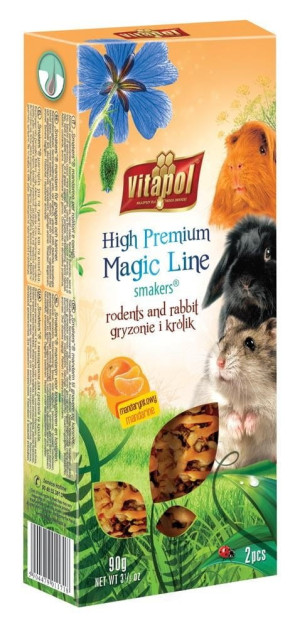 VITAPOL Smakers Magic Line dla gryzoni i królika - mandarynkowy 2 szt.
