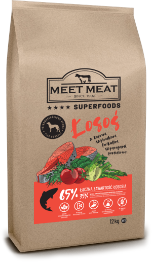 MEET MEAT Superfoods Adult Łosoś 12kg