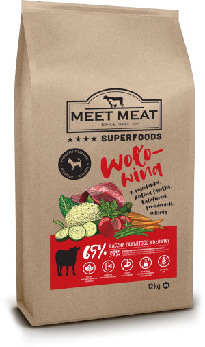MEET MEAT Superfoods Adult Small Wołowina Angus 2kg