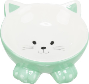 TRIXIE Miska ceramiczna w kształcie kota 150ml / 14 cm
