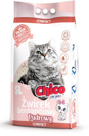 CHICO Żwirek bentonitowy Compact Pudrowy 5L
