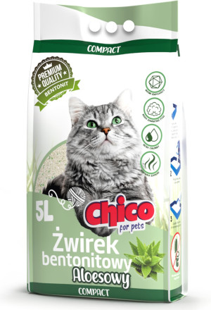 CHICO Żwirek bentonitowy Compact Aloes 5L