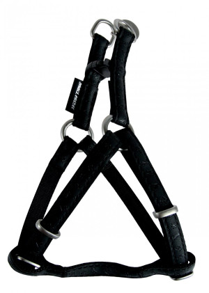 ZOLUX Szelki regulowane Mac Leather Czarne 25mm