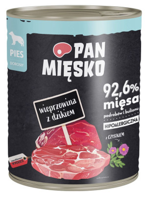 PAN MIĘSKO Wieprzowina z dzikiem 800g 800g