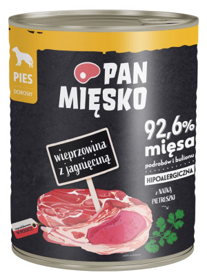 PAN MIĘSKO Wieprzowina z jagnięciną 800g 800g