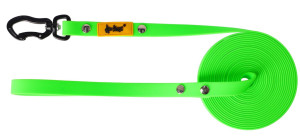 DINGO Smycz Treningowa z rączką Flex  - zielona 2 cm x 5 m