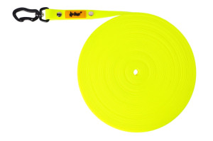 DINGO Smycz Treningowa bez rączki Flex - żółta 2 cm x 10 m