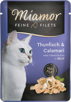MIAMOR Feine Filets w galaretce saszetka - tuńczyk z kalmarami 100g