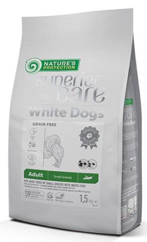 NATURES PROTECTION Superior Care White Dog Insects Adult Small Breeds 1,5 kg