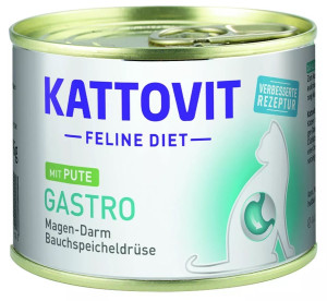 KATTOVIT Feline Diet Gastro Indyk 185g