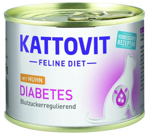 KATTOVIT Feline Diet Diabetes Kurczak 185g