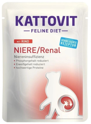 KATTOVIT Feline Diet Renal Wołowina 85g (saszetka)