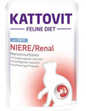 KATTOVIT Feline Diet Renal Kaczka 85g (saszetka)