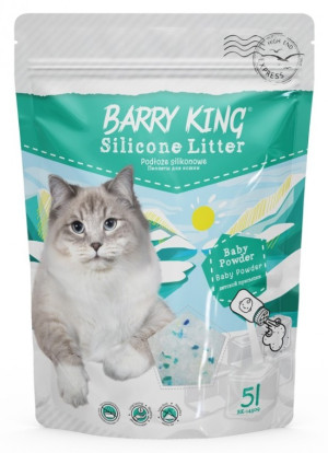 BARRY KING Podłoże silikonowe dla kota - Baby Powder 5l