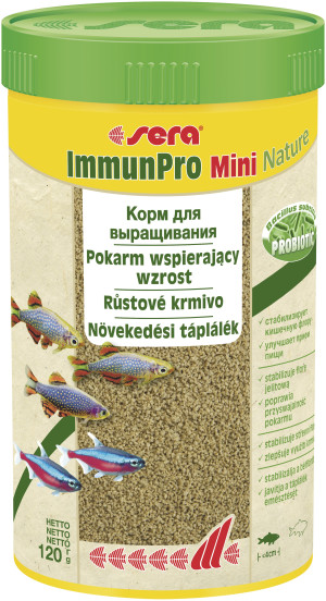 SERA ImmunPro Mini Nature - Pokarm wspierający wzrost 120 g