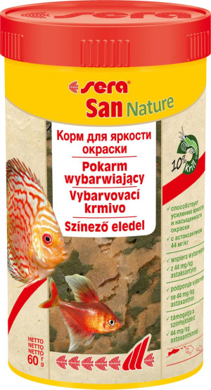 SERA Płatki San Nature - pokarm wybarwiający premium 250 ml