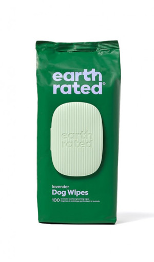 EARTH RATED Dog Wipes lavender 100 szt. - lawendowe chusteczki kompostowalne