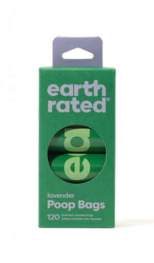 EARTH RATED Poop Bags lavender - woreczki lawendowe 8x 15 szt. (120 sztuk)