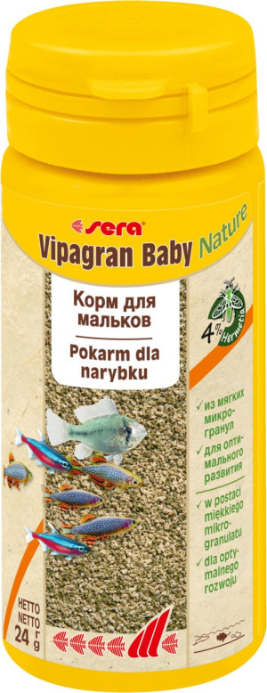 SERA Vipagran Baby Nature - pokarm wspierający wzrost (płatki) 50 ml