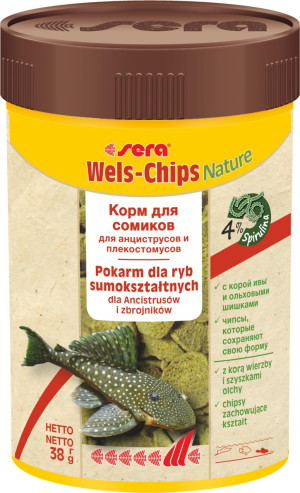 SERA Wels-Chips Nature - pokarm dla bocji i ryb sumokształtnych 100 ml