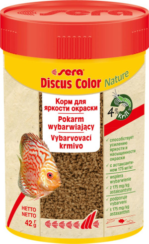 SERA Granulat Discus Color Red 100 ml - pokarm dla pielęgnic
