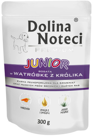 DOLINA NOTECI Premium Junior - Wątróbka z królika (Saszetka) 300g