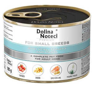 DOLINA NOTECI Premium Małe Rasy - cielęcina, pomidor, makaron 185g
